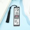 Colorful Skeleton The Reader Stainless Steel Tassel Bookmark, a Birthday and Christmas Reading Gift for Book Fans, Lovers, and F