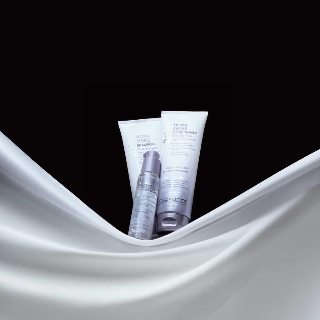 Giovanni 2chic Sérum Capillaire Haute Brillance, 81 ml, Huile de Camélia, Brillant, Lisse, Coiffant, Sans Additifs