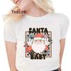 Cute Pigs Tshirt Unisex Clothing Printed New Merry Christmas Tshirt Funny Santa Casual Tops Fashion Graphic Tshirt Clothes
