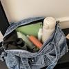 Gewaschene Denim-Tragetasche mit mehreren Taschen Damen-Umhängetasche
