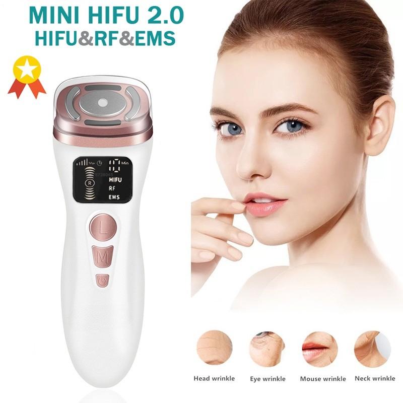 Mini HIFU Ultrasound Machine RF EMS Microcurrent Lift Firm Tightening Skin Wrinkle Anti-aging Machine Skin Care Beauty Device
