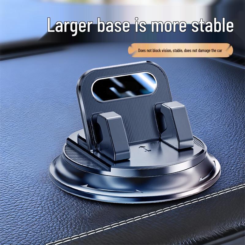 Shockproof Rotating Car Phone Holder with Large Non-slip Base & Emblem