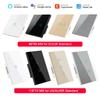 Tuya WiFi Smart Switch EU UK US Alexa Google Home Gehärtetes Glas Touch Drahtlos Fernbedienung Wandschalter 1 2 3 4-fach