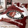 Feyenoord Printed Bedding Set Custom Name Text 1 Duvet Cover 2 Pillowcases For Bedroom