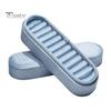 Soft Velvet Jewelry Holder for Earrings Storage Box, Multiple Slots Portable Organizer, Prevent Compact Box Daily Use Scratching Lining Case