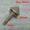 1Pcs 20-60mm Electroplated Cone 90 Dregree Diamond Chamfer Grinding Head  For Stone Glass Ceramics Chamfering Head Polishing