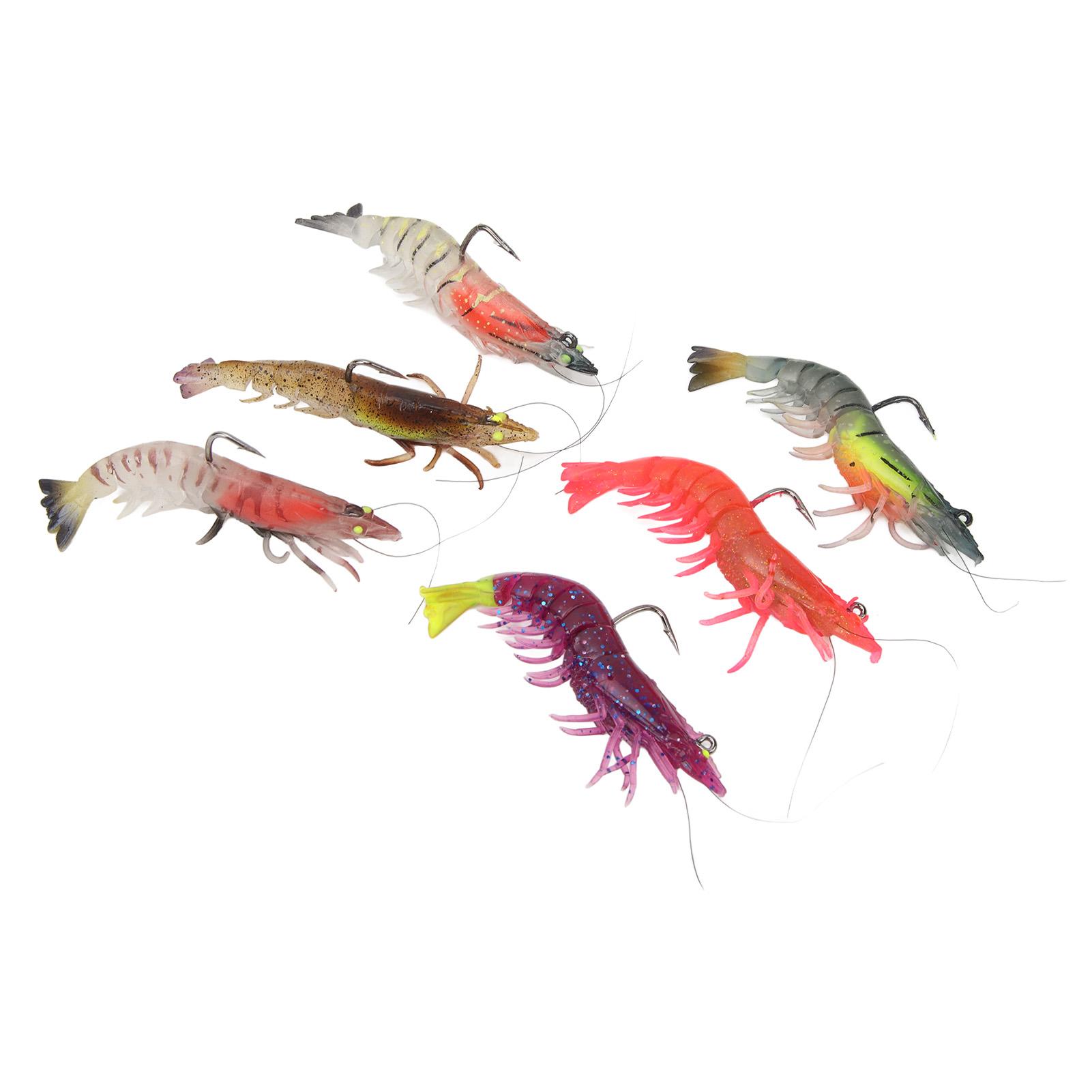 

Мягкая искусственная приманка в виде креветки с острым крючком 9 см 6 цветов светящаяся приманка в виде креветки для ночной рыбалки