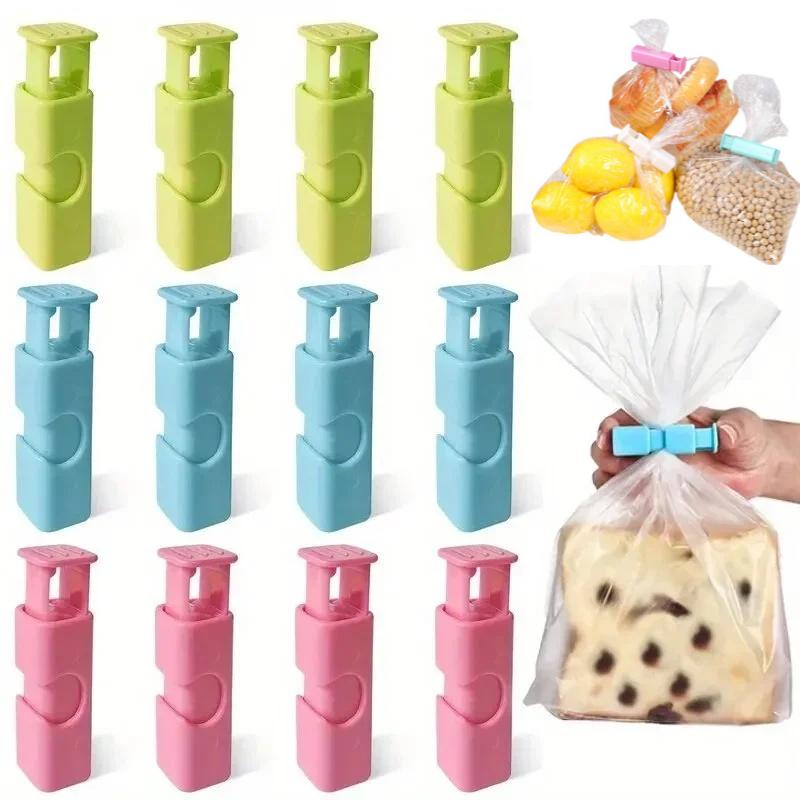10pcs Multi Functional Snack Bag Sealing Clip, Moisture-Proof And Fresh-Keeping Sealing Clip, Plastic Bag Sealing Clip For Bread And Milk Powder Bags