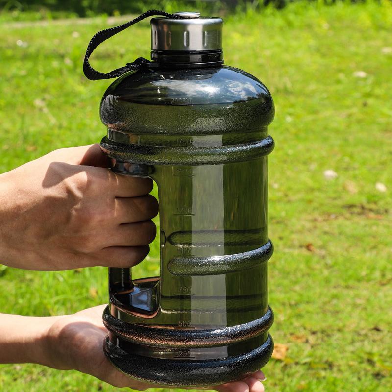 2.2L Sports Water Bottle Large Capacity Plastic Cup Fitness Portable Outdoor Water Cup with Handle Leak Proof Kettle for Adult