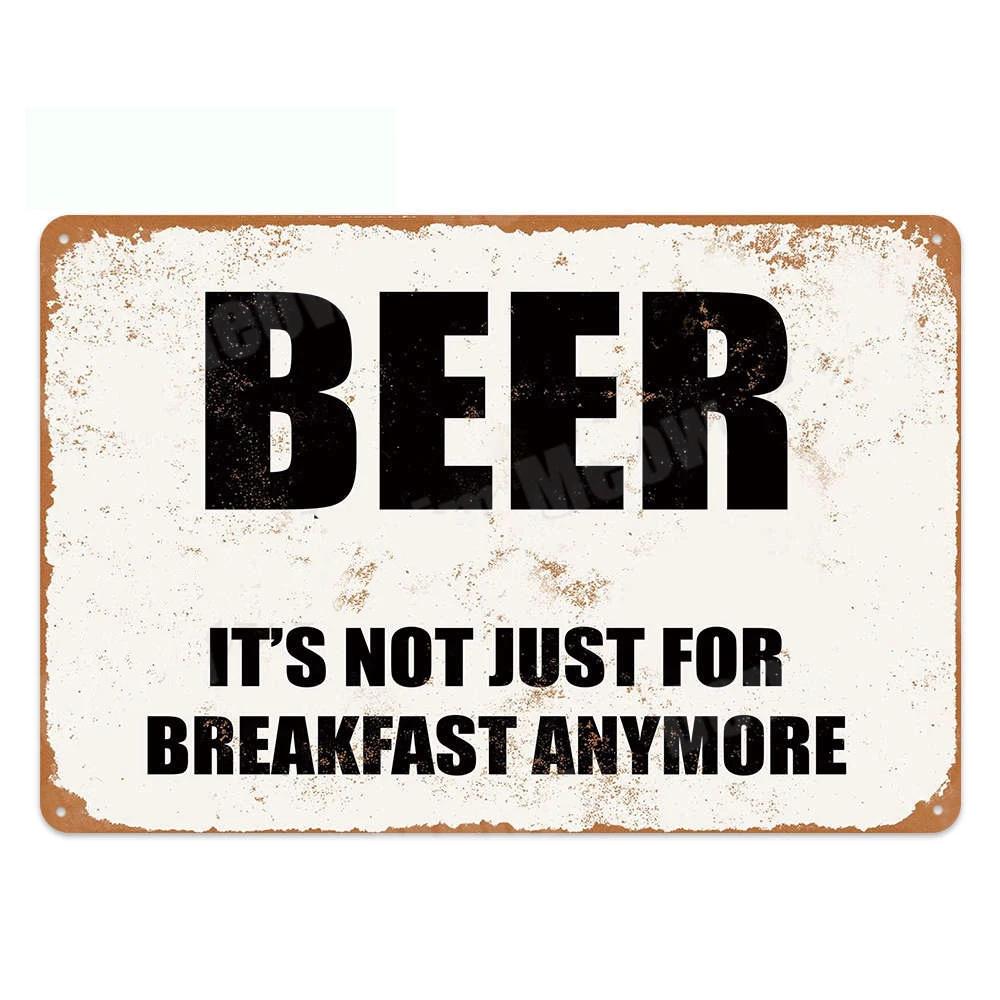 Hisun Tin Sign HD Tin Sign Vintage Beer Humor Wall Decor  Retro Funny Bar  Man Cave Metal Poster for Pub Kitchen Garage