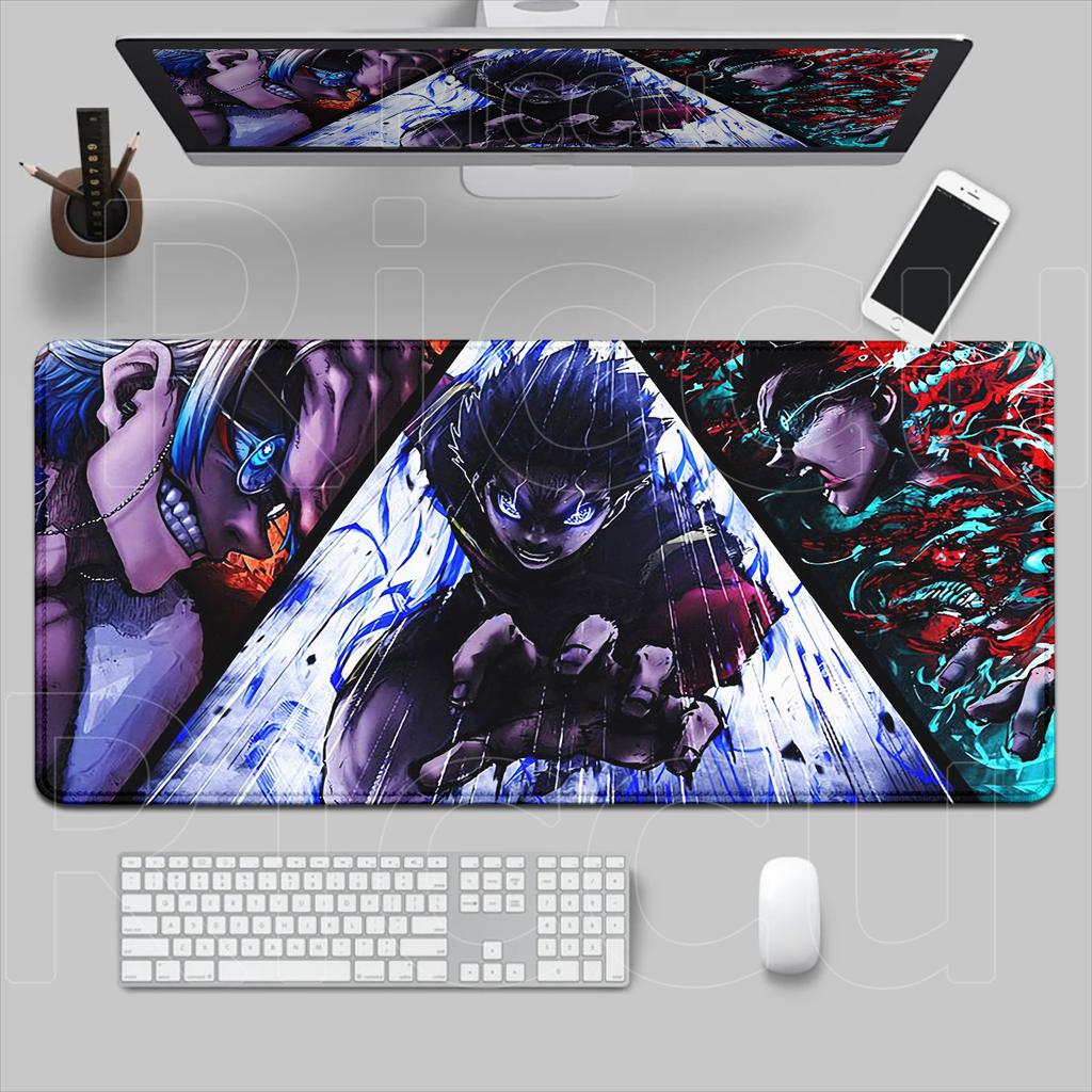 Hot Anime Blue Lock Mousepad HD Printing Computer Gamers Locking Edge Non-slip Rubber Mouse Pad XXL 90x40cm Keyboard PC Desk Pad