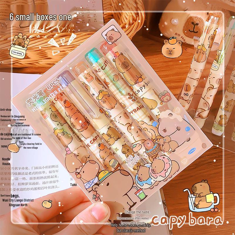 Sanrio Cute Cartoon Highlighters: Eye-Friendly Journal Markers for Students