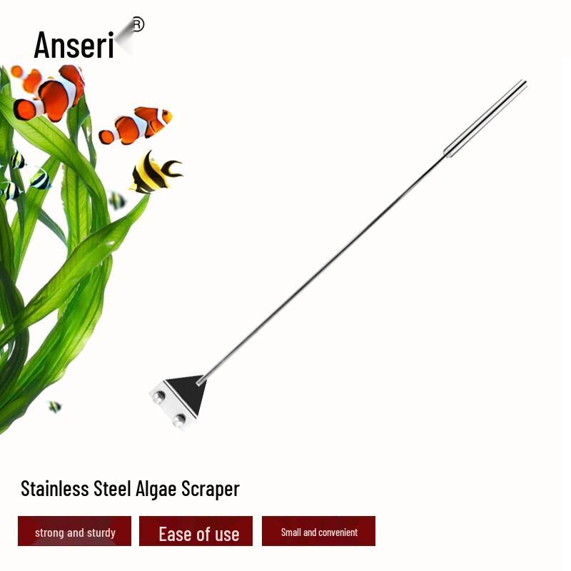 Anser Stainless Steel Aquarium Algae Scraper