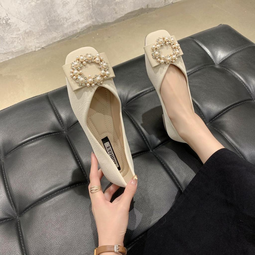 Women's Elegant Daily Pearl Flat Shoes