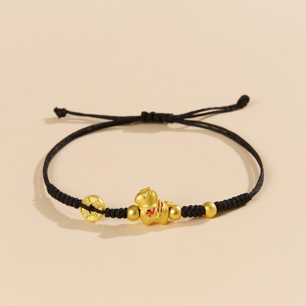 2026 Horse Year Horse Year Bracelet Zodiac Year Fortune Bracelet Lucky Pony Red Rope  Couple