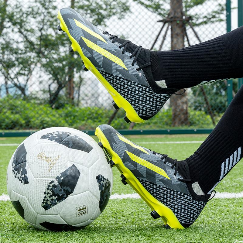 2024 Men's Soccer Shoes Large Size Ultralight Football Boots Boys Sneakers Non-Slip AG/TF Soccer Cleats Ankle Boots Unisex