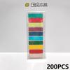 200PCS Page Markers Sticky Note Page Labels Reusable File Index Sticker Tabs Waterproof File Flags Morandi Stickers BQB02