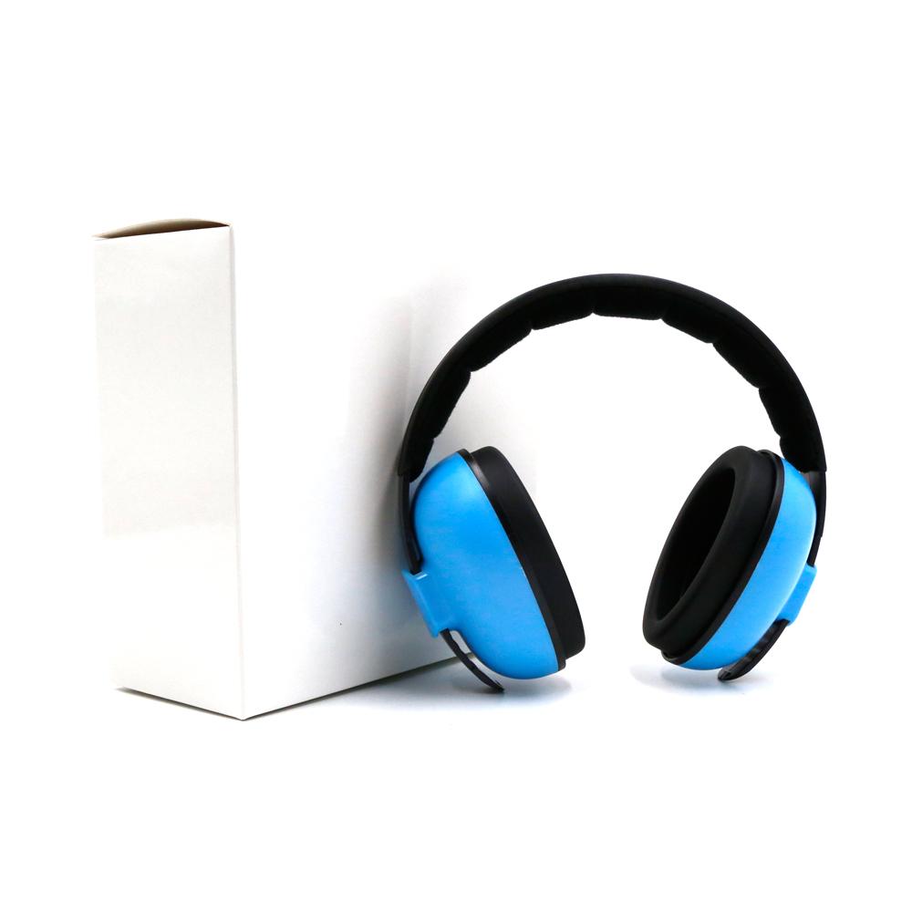 Baby Noise Cancelling ABS Headphones Soundproof Ear Muffs Lightweight Reusable 20dB Noise Reduction 20dB синий
