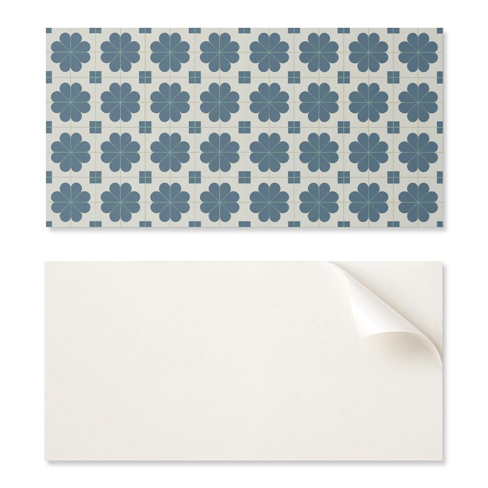 Self-Adhesive Panel With Print - Perfect For The Kitchen 100x50 Cm Floral Checkered Pattern