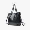 Trendy 2025 Retro Waxed Patent Leather Shoulder Tote for Women