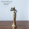 Modern Retro African Black Figurine Ornaments - Creative Soft Decor for Light Luxury Living Room