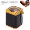 Cute, portable, realistic mini washing machine for pretend play, educational play, and makeup brushes (gold)