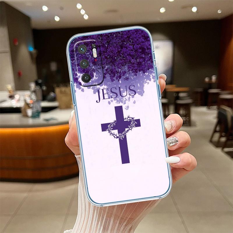 UP14 Bible verse Jesus Cross Transparent Phone Case for Motorola Moto Edge 20 30 40 50 S30 Fusion Ultra Pro Neo Lite + G200 G23
