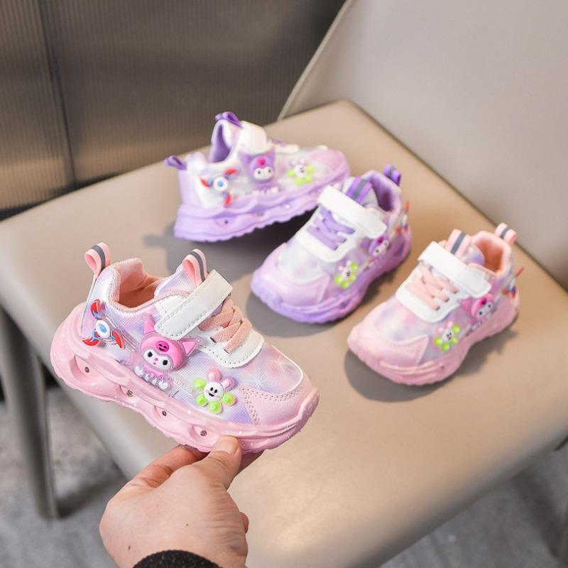 Nuove Sneakers Casual Cartoni Animati Luminose per Bambine | Scarpe Sportive LED a Suola Morbida per Bambini Piccoli, Calzature Sportive da Bambina