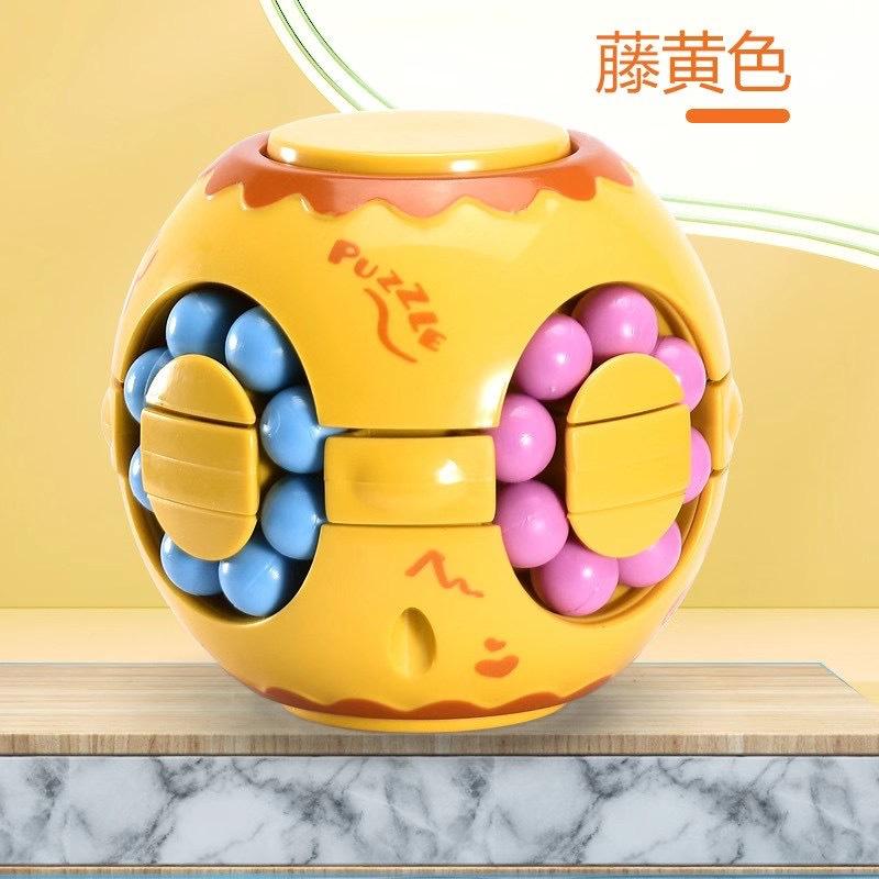 Magic Bean Rotating Cube Toy Fidget Spinner Ball Bead Puzzle Kids Kindergarten Educational Stress Relief Hand ToyMX633-117A