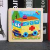 3-7 Year Olds' 9-Piece Wooden Animal Jigsaw Puzzle - Educational Cartoon Toy