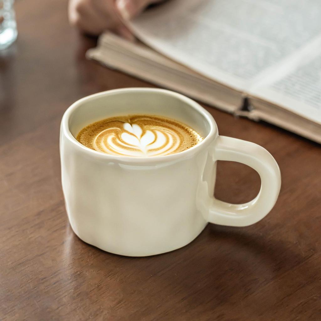 Mug Ins Cream Wind Ceramic Cup Coffee Cup Home Office Tea Cup High Value Couple Cup