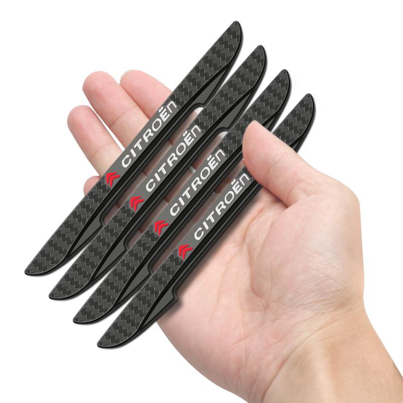 4pcs Car Door Edge Protector Stickers Anti Collision Guards Strip For Citroen C1 C2 C3 Grand C4 Picasso C4L VTS C-ELYSEE DS C5X
