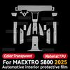 For MAEXTRO S800 2025 Car Interior Center Console Trument Dashboard Protective Cover Film Anti-scratch Sticker