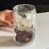 Transparent Spiral Tea Cup Wave Shape Glass Cup Creative Double-Walled Coffee Cup  Cafe