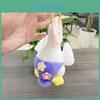 Cute Cartoon Goose Plush Toy Doll Keychain Bag Charm Colorful Soft Stuffed Gift