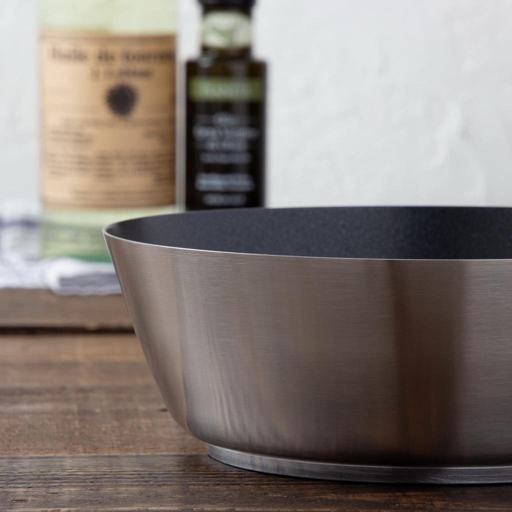 Endo Shoji Commercial Murano Induktion Teflon Select Konische Pfanne 16cm IH-kompatibel Edelstahl Innenfläche ATC4601 18-8 Stahl/Teflonbeschichtet