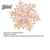 Black And White Brooch Snowflake Full Diamond Multifunctional Jewelry