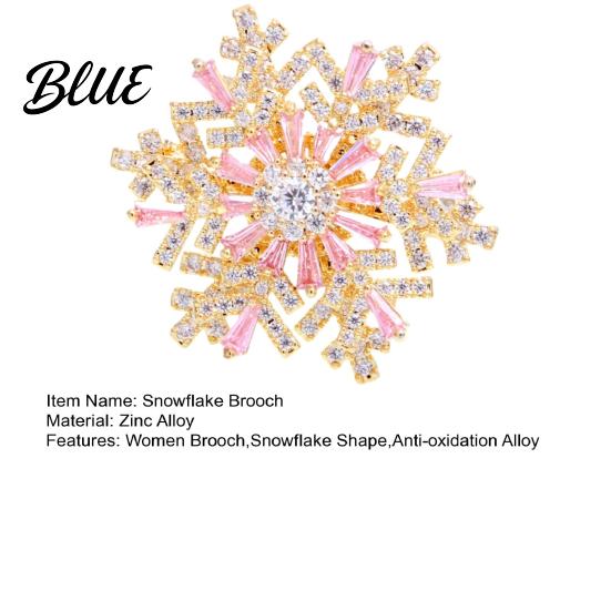Black And White Brooch Snowflake Full Diamond Multifunctional Jewelry