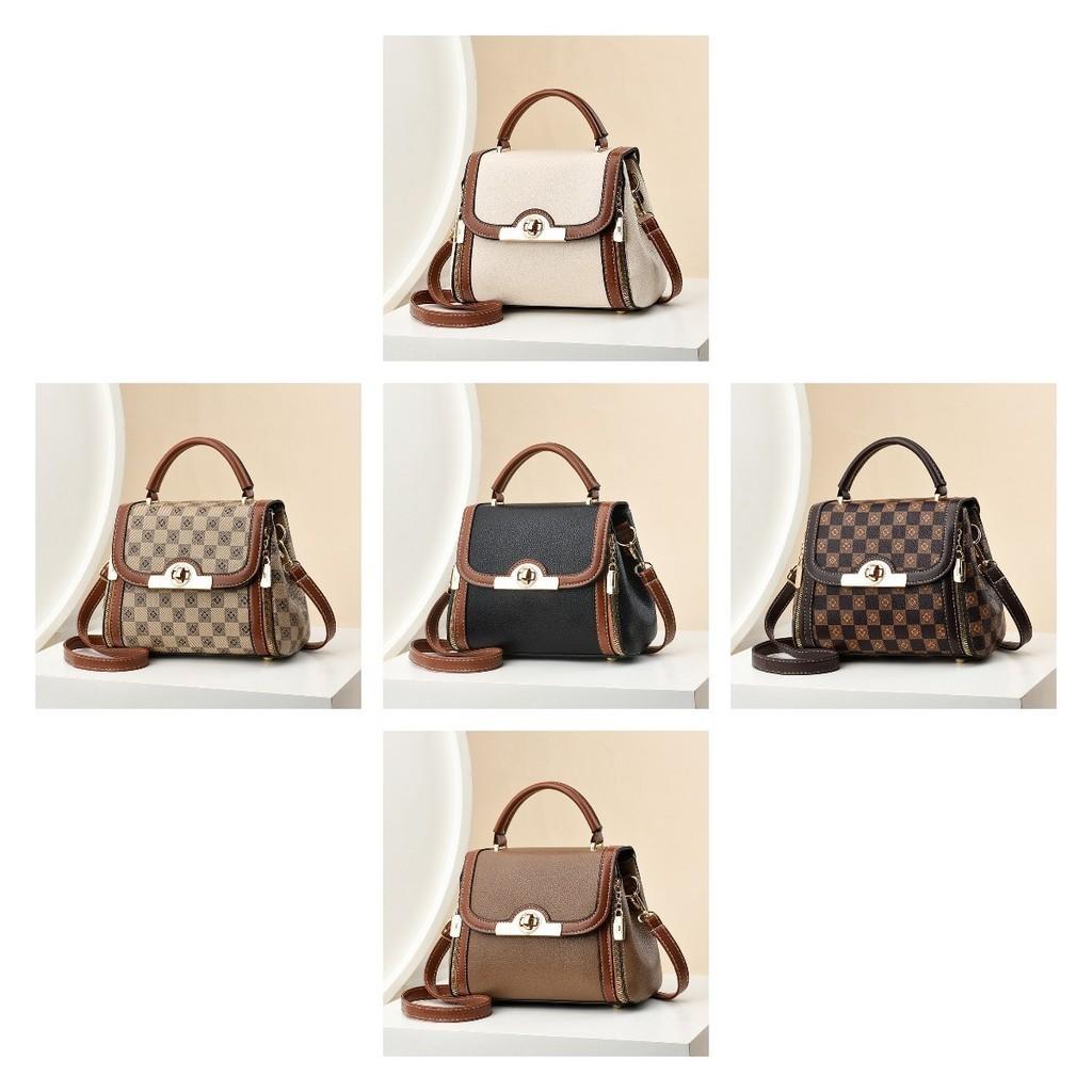 2023 New Style Women's Bag Urban Minimalist Colorblock Korean Version Ins Shoulder Crossbody Handbag