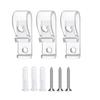 No Cord Blinds Fasteners Easy Installation Transparent Blinds Support Hook 3/8pcs for Childproof & Pet Friendly Homes