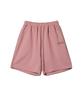 Oioi Collection Layered Logo Sweatshorts_Indie Pink