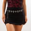 Gothic Spider Web Coffin Cross Adjustable Y2K Belt Silver Color Metal Waist Chain Women Vintage Skirt Waistband Halloween