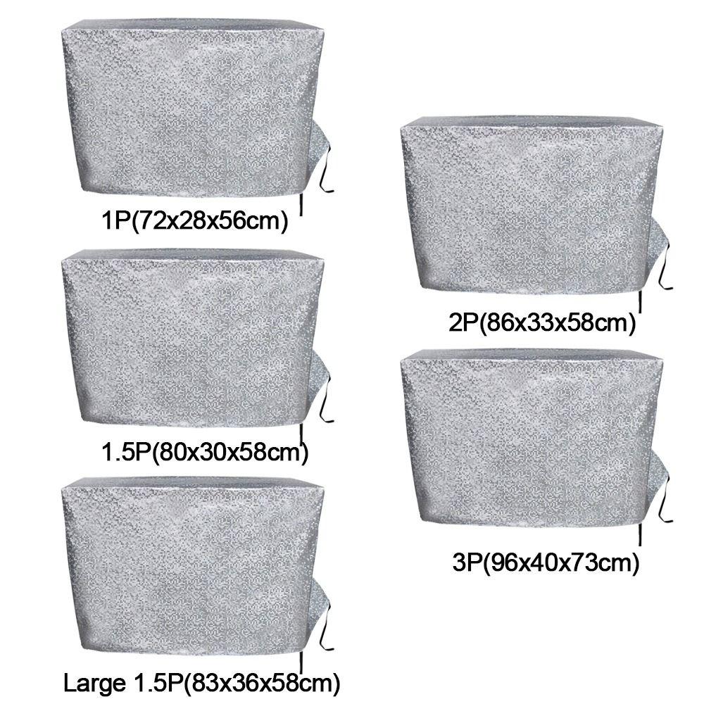 Silver Air Conditioner Cover Thickened Sunscreen Cover New Air Conditioner Heat-insulating  Outdoor