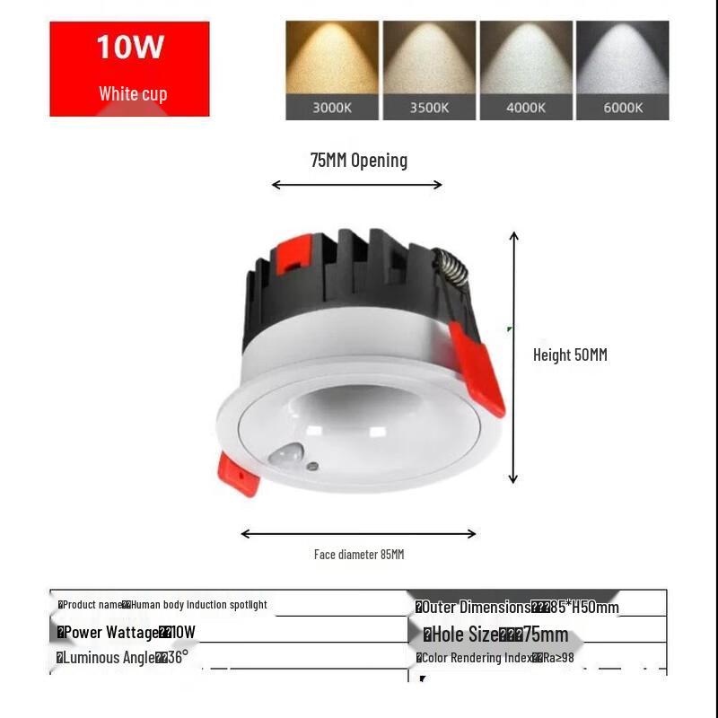 

Motion Sensor LED Downlight