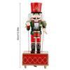 Christmas Ornaments Wooden Nutcracker Soldier Cartoon Character Music Box Home Tabletop Decoration Holiday Gifts