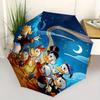 1pc Scrooge McDuck and the DuckTales Gang Automatic Opening and Closing Umbrella, Lightweight 3-Fold, With Cute Cartoon Characters, Suitable