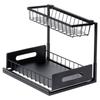 Two-Tier Metal Kitchen Shelf Stand Organizer Rack