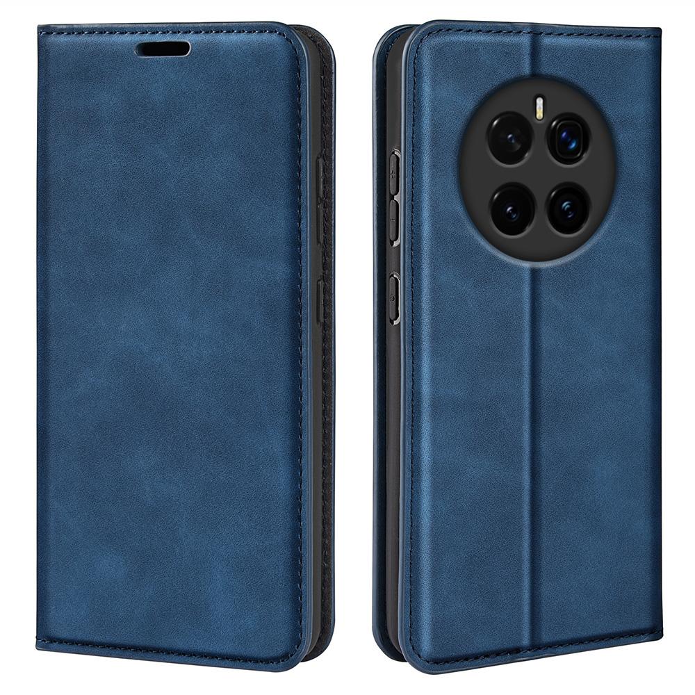 

For Honor Magic7 5G Case Skin-Touch Leather Wallet Phone Cover Blue