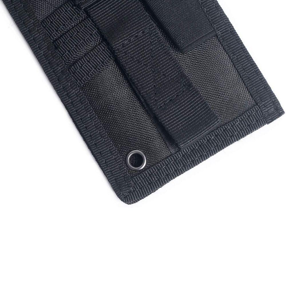 New Nylon Lanyard Card Holder With Pen Slot Water Resistant Hook Loop Patch Holder Portable Outdoor Travel Pouch Travel Use