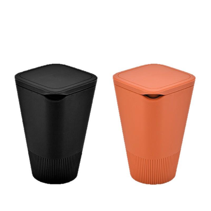 Cubo de Basura de Silicona para Coche - Compacto, Mini Contenedor de Almacenamiento Sellado para Interior de Coche